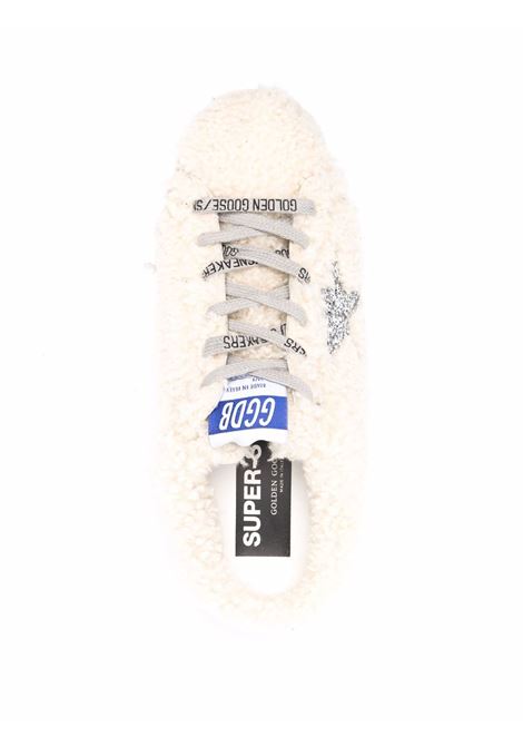 Mules superstar con effetto vissuto in bianco - GOLDEN GOOSE donna GOLDEN GOOSE | GWF00110F00198710757